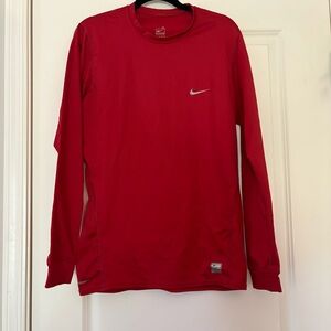 Nike Men's Red Team Legend Pullover Long Sleeve Shirt